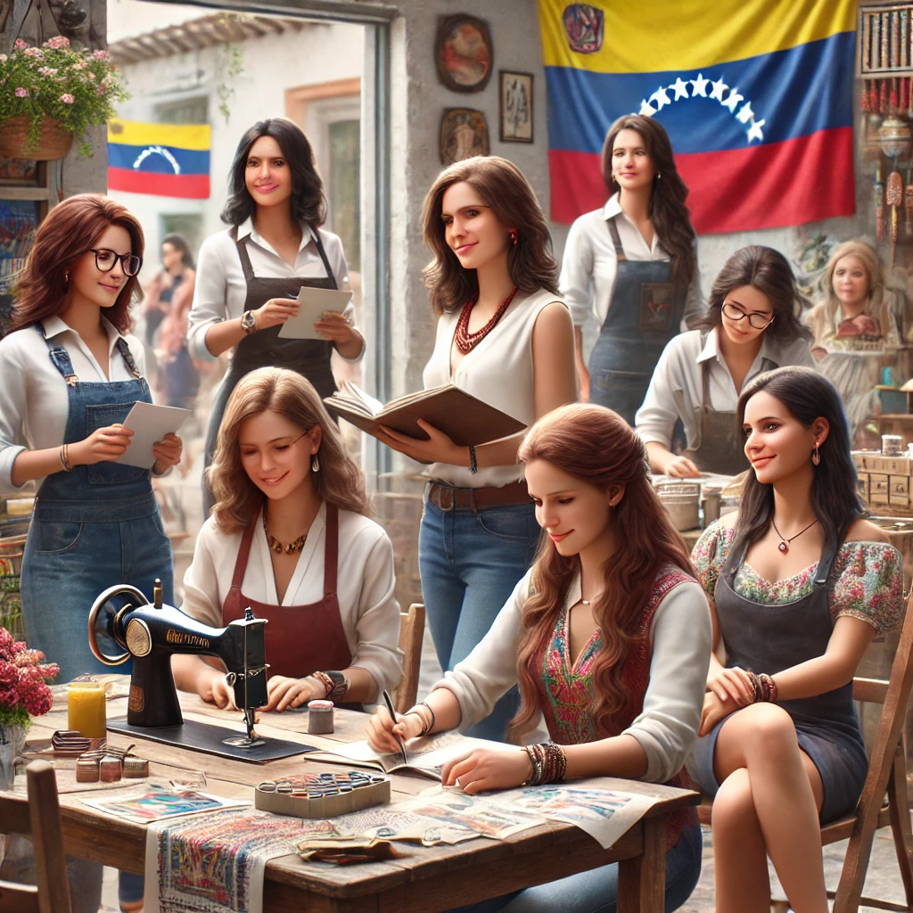 Mujeres de venezuela emprendiendo un negocio