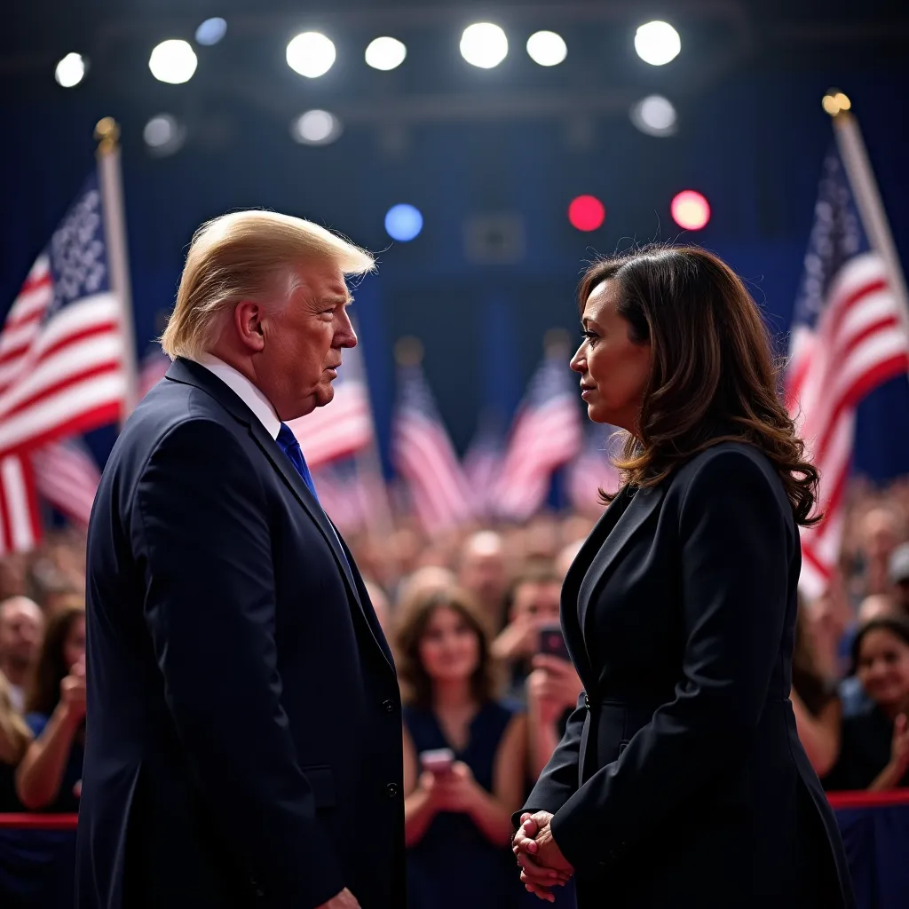 Fotografia de Kamala vs Trump